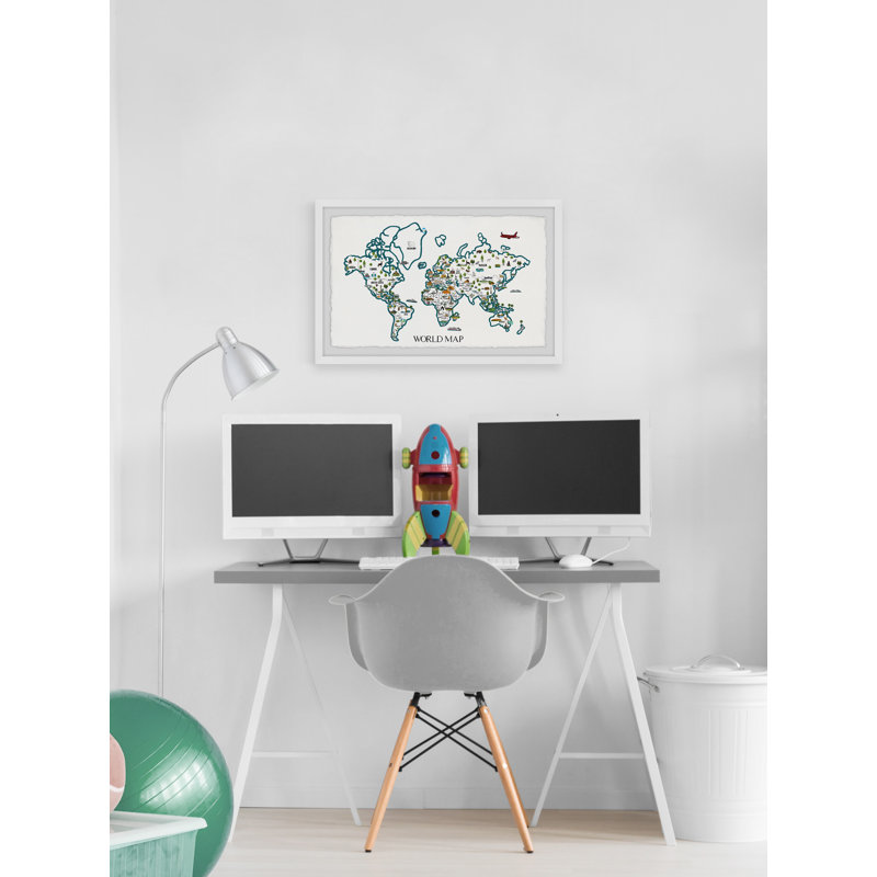 «Brackin World», reproduction encadrée, H 16 po x l 24 po x P 1,5 po