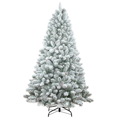 Arbre de Noël 4 pi Grado avec pommes de pin et base en métal Grado