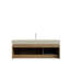 Meuble-lavabo de salle de bain avec lavabo, armoire de rangement flottante avec tiroir et 2 portes-180870663
