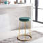 Saroun Upholstered Counter Stool with Metal Frame-871434205