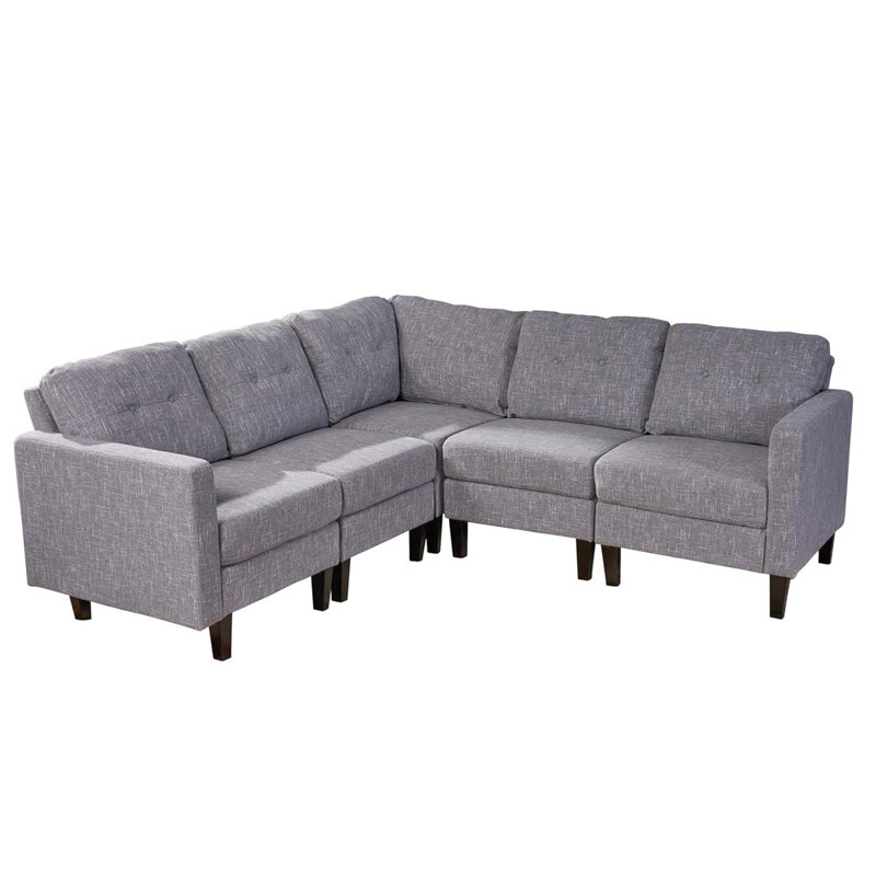 Canapé modulaire LaGuardia, Polyester gris