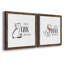 Cats Over People - Ensemble de 2 encadrements d'art textuel sur toile-871276918-871276917