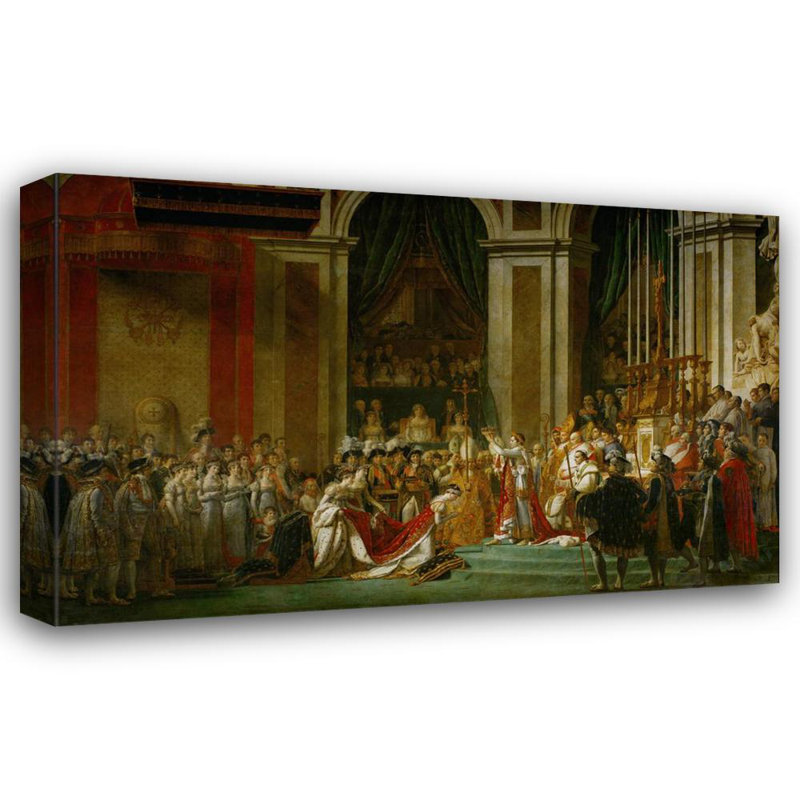 Consécration de l'empereur Napoléon Ier et couronnement de l'impératrice Joséphine, H 30 po x l 48 po