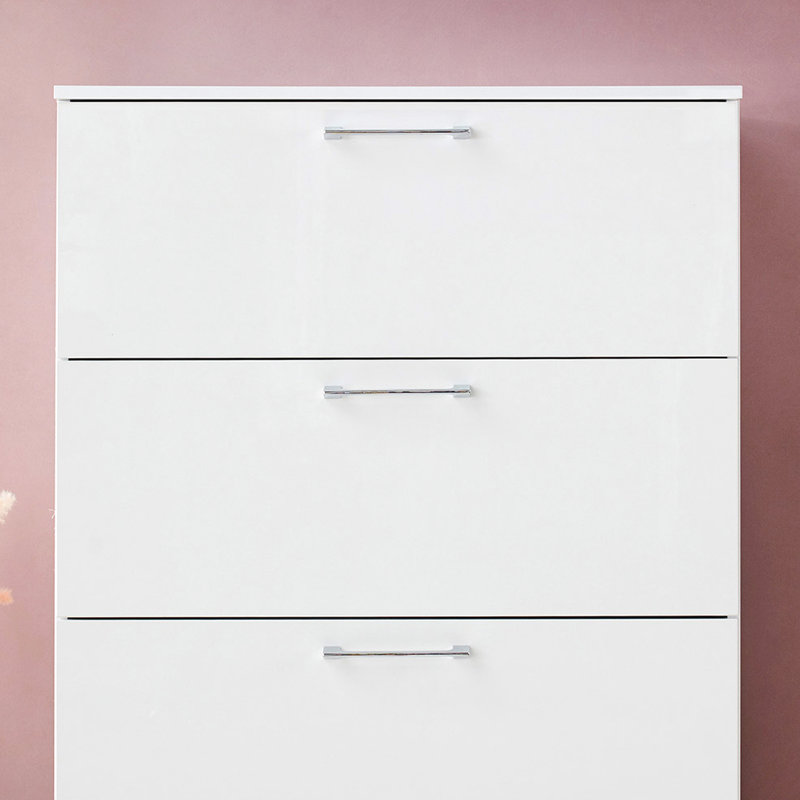Coffre géant en blanc avec capacité de tiroir extra profonde pour le rangement de quatre tiroirs