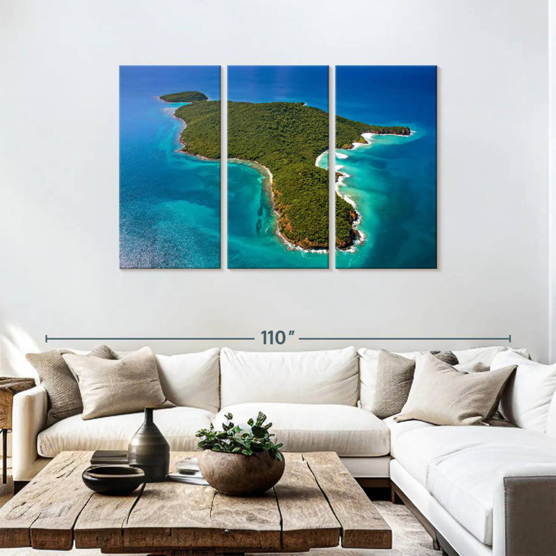 Gillard Island à Porto Rico, H 48 po x l 74 po