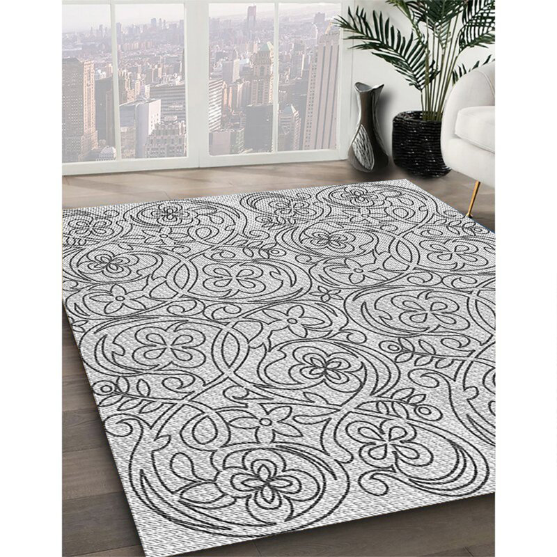 Floral Indoor Rug, Round 8'