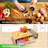 Versatile Bamboo Cutting Board With 4 Containers And Graters - Large Chopping Board With Juice Grooves, Easy-Grip Handles