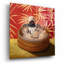  «Bamboo Steamer» par Lucia Heffernan, art mural en verre acrylique, 12 po x 12 po
