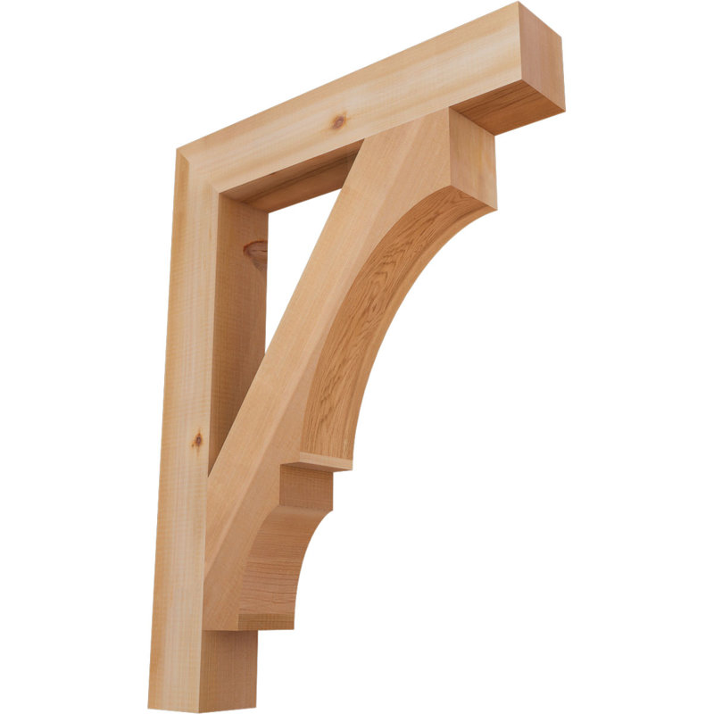 Support de bloc Balboa, L 3 1/2 po x P 24 po x H 32 po, Cèdre rouge de l'Ouest lisse