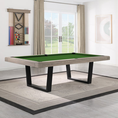 8ft Unity Steel Frame Slate Pool Table with Optional Dining Top
