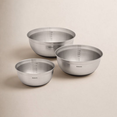 Brabantia Profile 3-Piece Mixing Bowl Set