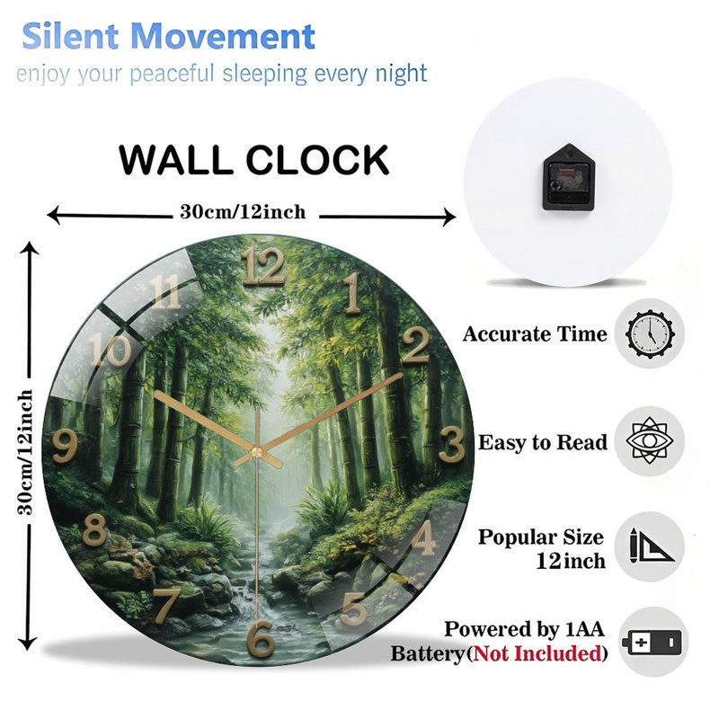 Horloge murale 12 po
