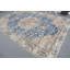 Tapis turc antique surdimensionné bleu marine pour les salons, décoration de plancher oriental bohémien rétro