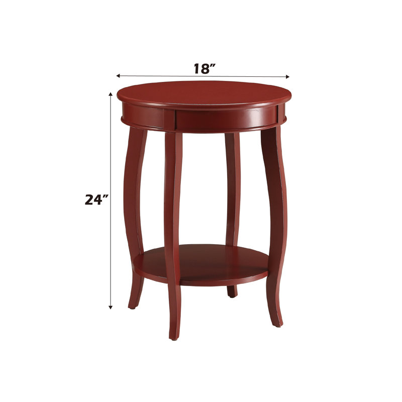 Table d'appoint Aberta, Rouge