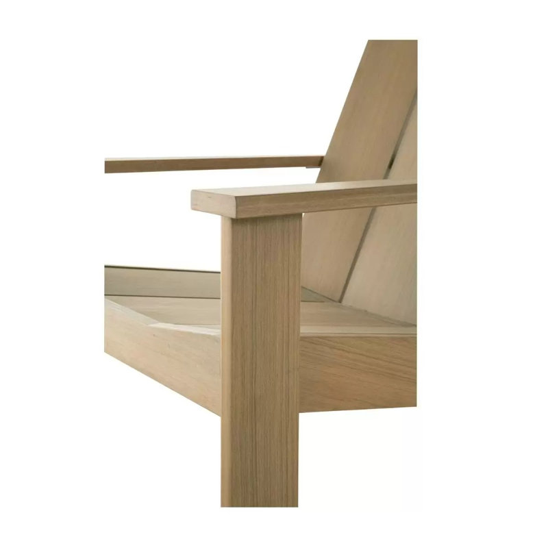 Ashland N-Dura Wood Outdoor Adirondack Lounge Chair - Natural, Availa, Yes, Natural N-Dura