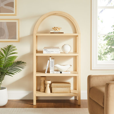 Vexley Tall Narrow Arched Bookshelf