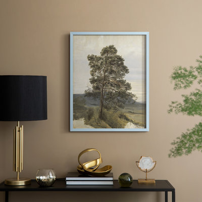 «Vintage Landscape CCLIX», reproduction encadrée - bois massif