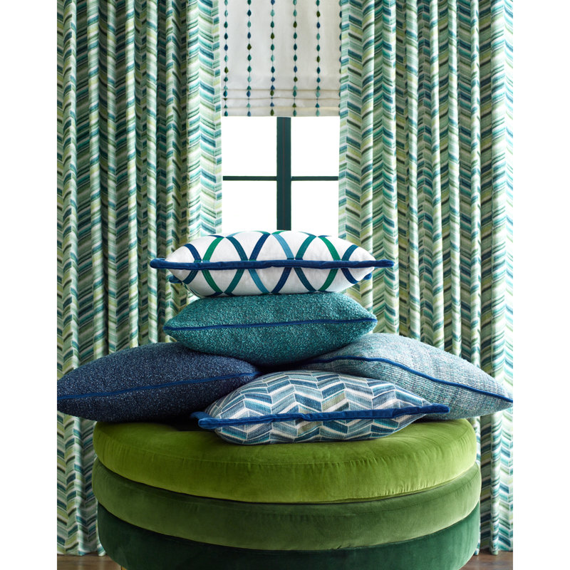 Gem Hoopla Fabric, Green/Blue 