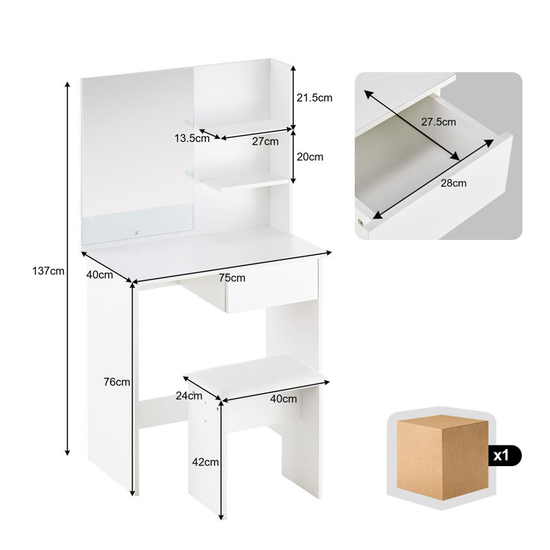 Dressing Table with Mirror