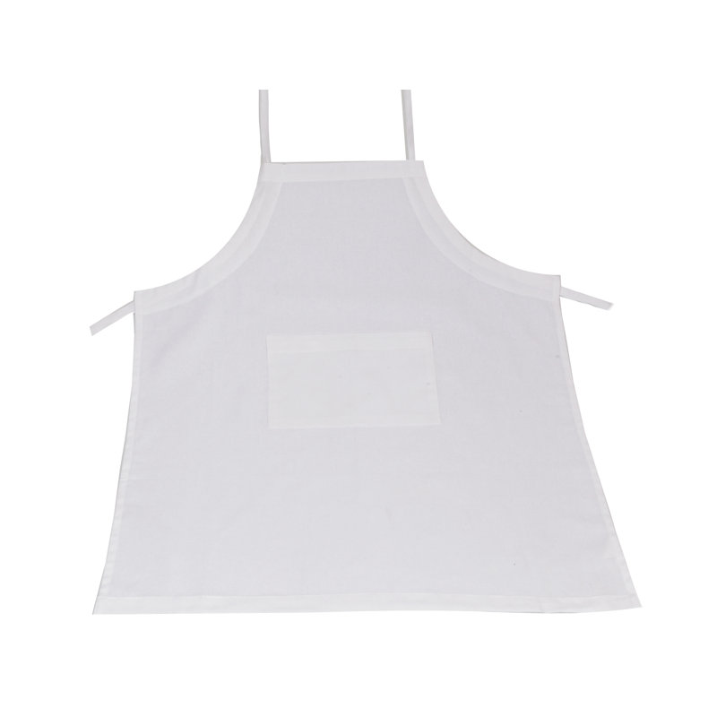 Tablier en polycoton, Blanc