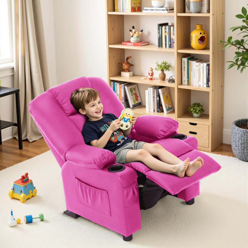 Whitson Children's Recliner Chair, Pink