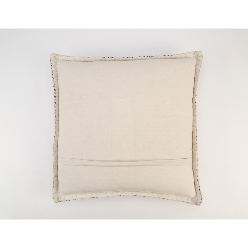 Coussin en coton à chevrons 