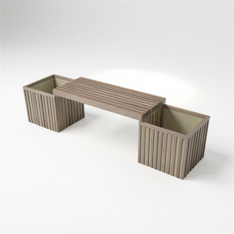 Grove Planter Bench - Ash Brown