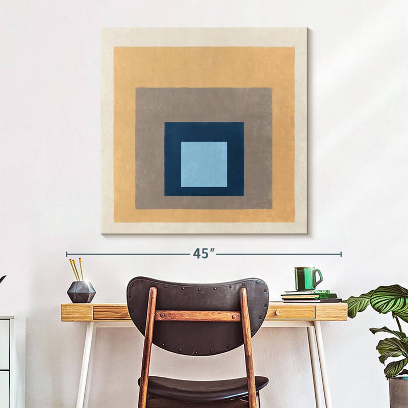 Neutral Square Layers, 33" H x 33" W