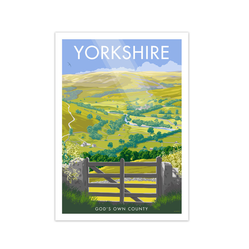 Yorkshire by Stephen Millership - Print, No Frame, 84.1 cm H x 59.4 cm W x 1 cm D