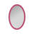 Varsha Oval Glossy Hot Pink Mirror-348517963