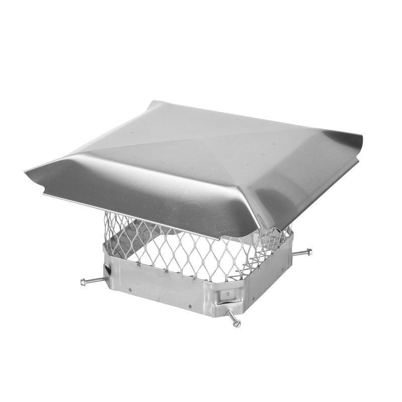 Bouchon de cheminée coulissant en acier Gussie, 9 po x 9 po