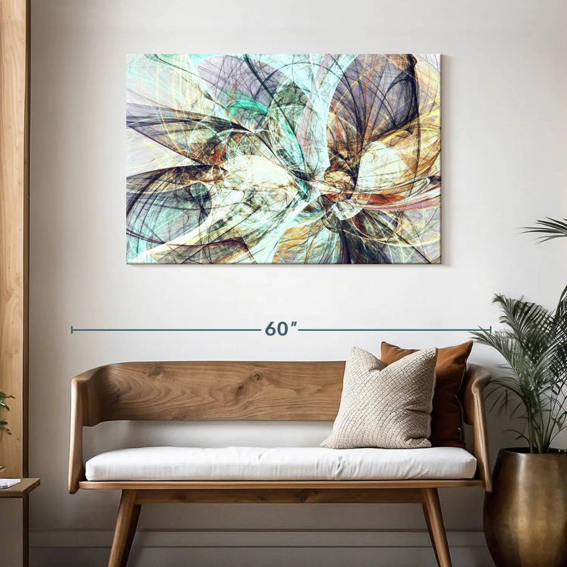 Dynamic Abstract Colors In Abstract Canvas Print, 30" H x 45" W x 1.25" D
