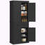 Armoire de rangement avec tiroir et tablettes réglables-954359754