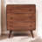 Solid Wood Curved Honey Caramel Chest