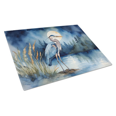 Planche à découper en verre Blue Heron