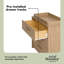 Commode 3 tiroirs Malta avec plateau à langer amovible-126596042