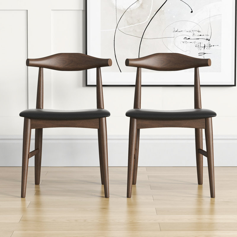 Chaise d'appoint Balko en noir / brun