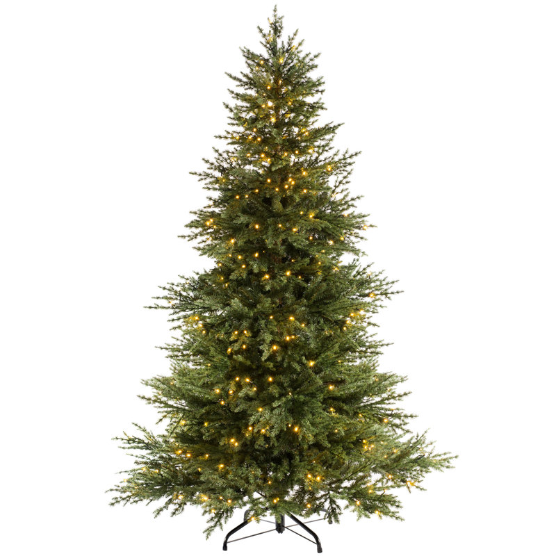 Lighted Artificial Christmas Tree, 10' H