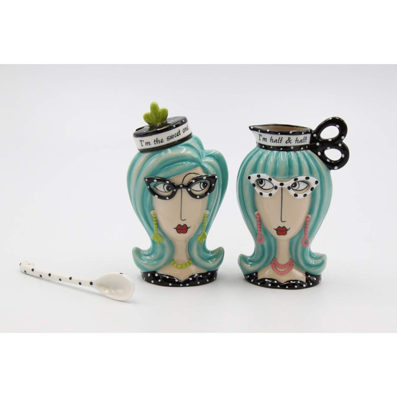 Essential Creamer & Sugar Set With Spoon – Durable, Gift-Ready, Compact Design