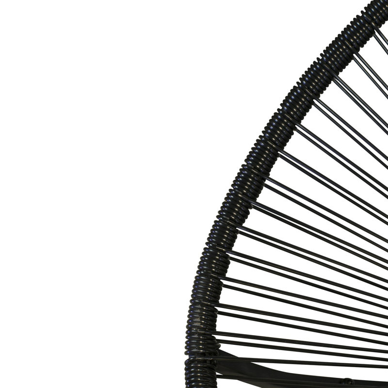 Heidine Outdoor Lounge Chair, Black