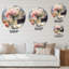 Magnifique horloge murale en métal-93382366
