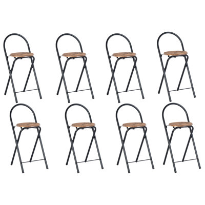 Anastice Counter Stool with Metal Frame