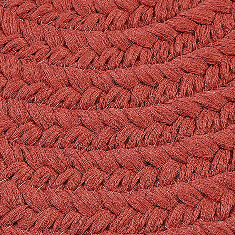Tapis intérieur / extérieur Audryanna, Rond 9 pi, Rouge