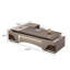 Bureau en bois manufacturé brun en L 102,36 po-1714394089