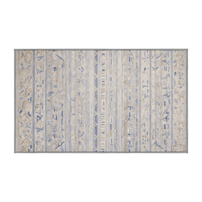 Machine Washable Gray Area Rug