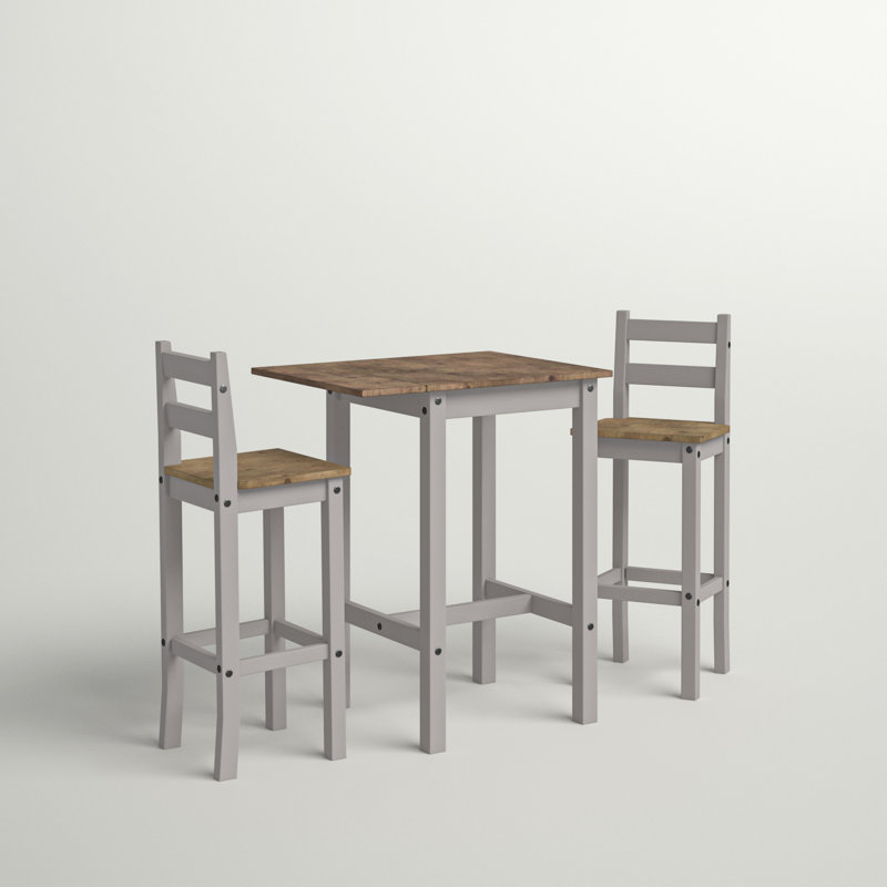 Ensemble de salle à manger Jetziel, Brun, Gris, Brun / gris