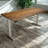 Skyscraper Electric Height Adjustable Standing Desk, Dual Motor and Digital Control with Memory, 72x30, Real Reclaimed Wood Top with Brushed Silver Frame-765077113-765077059