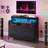 Brazoban Wood Acrylic Accent Cabinet with 6-Drawers and Colorful LED Light-825351651