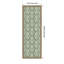 Tableau magnétique encadré en tissu, babillard à motif floral 14 x 38 pour l'organisation murale