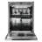 24 In Built-In Dishwasher - Style Controls - 17 Place Settings - Stainless - Integrated Soft closing - 740097 - DW60.3
